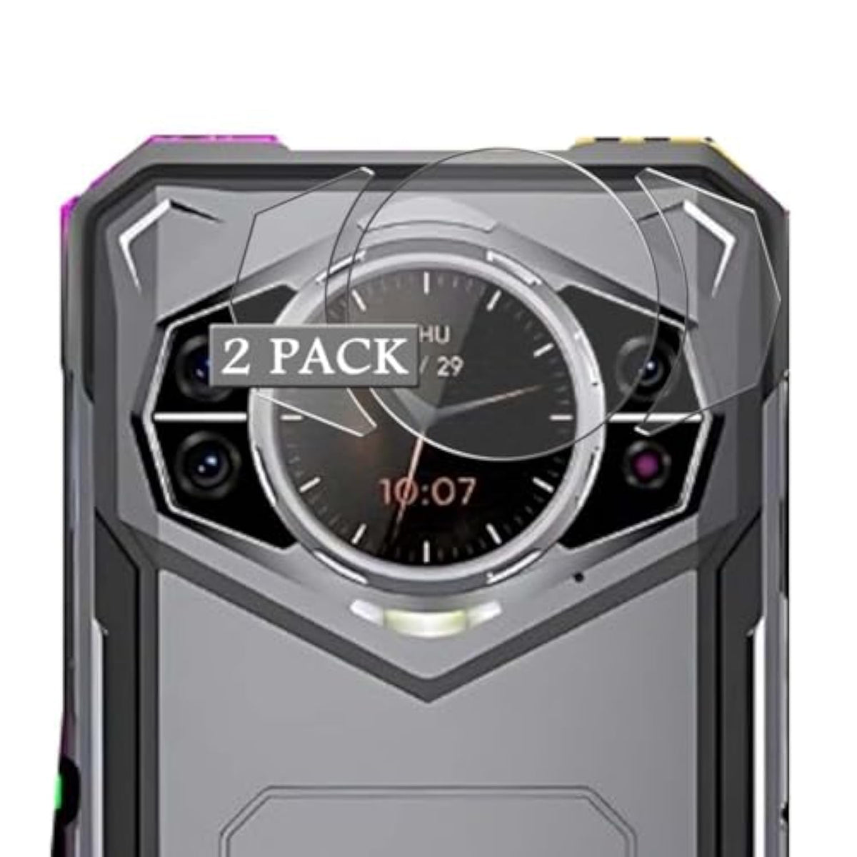 Vaxson 2-Pack Film Protector, Compatible With Doogee S200 Back Camera Lens Sticker [ Not Tempered Glass Screen Protectors ]