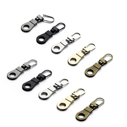10 Pieces Zipper Pull Replacement For Small Holes Zipper, Detachable Z