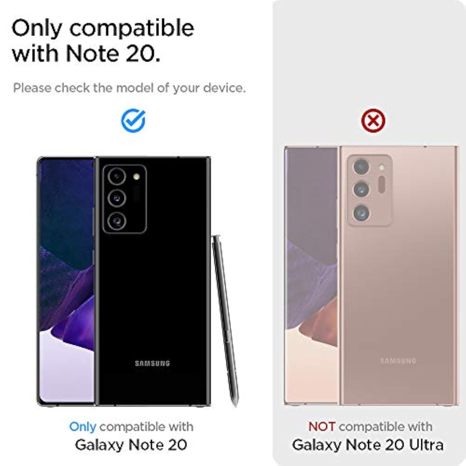 Spigen Liquid Air Designed for Samsung Galaxy Note 20 5G Case (2020) - Matte Black