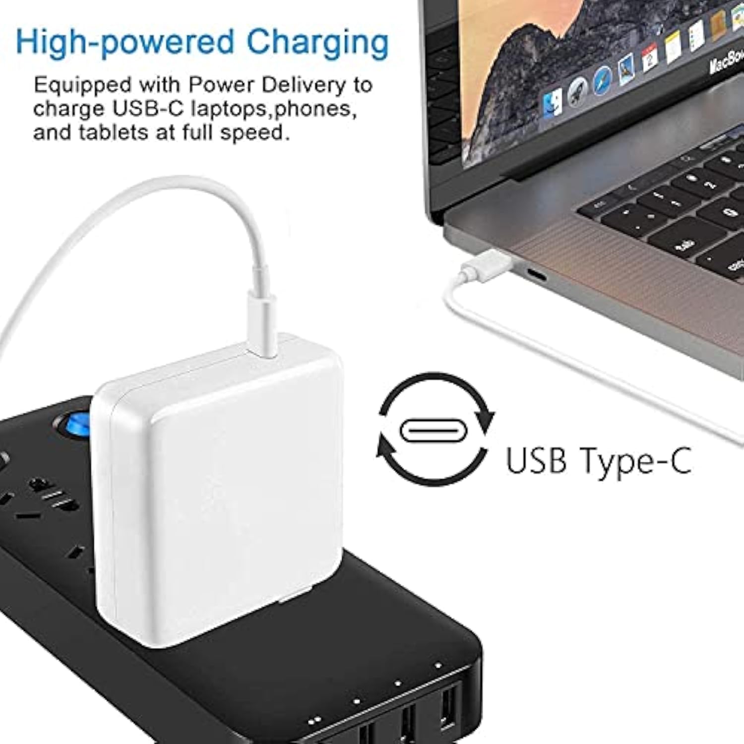 Mac Book Pro Charger - 96W Usb C Charger Power Adapter For Usb C Port Macbook