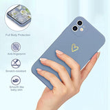 For Iphone 11 Case Cute Slim Shockproof Phone Case With Wireless Charging Support And Protection, Blue Grey