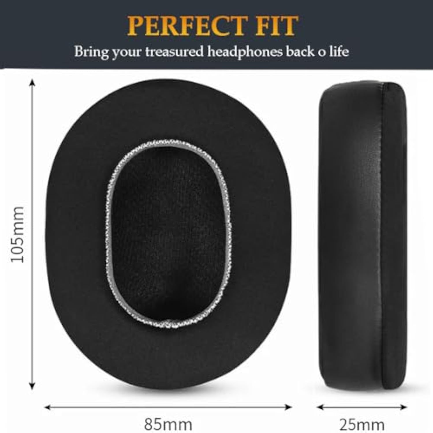 Mdr-7506 Replacement Ear Pads Cooling Gel Earpads Upgrade Earcups Cushions Compatible With Sony Mdr-7506/Mdr-V6/Mdr-V7/Mdr-Cd900St Headphones