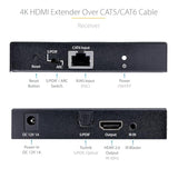 4K Hdmi Extender Over Cat5/Cat6 Cable, 4K 60Hz Hdr Video Extender Up To 230Ft