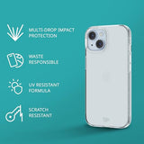 EvoLite case for iPhone 15 / 16e - Thin Impact Protection Case - Clear