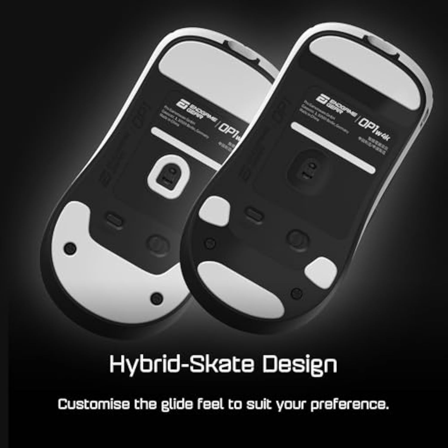 Op1W 4K Wireless Gaming Mouse White – 4000Hz Polling Rate, Gamer Mouse Wireless | Kailh Gx Switches | Pixart Paw3395 Optical Mouse Sensor