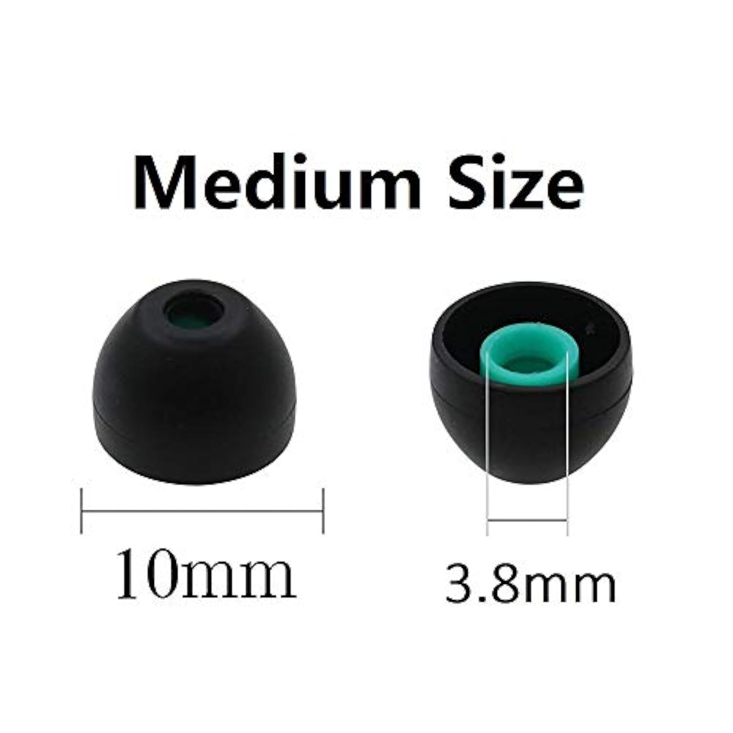 Hybrid Silicone Earbuds Ear Buds Ear Tips Ear Caps For Sony Xba, Mdr And Dr Series In-Ear Earphone Headsets 3 Pairs, Hybrid Eartips For Sony, 3 Pairs, Medium Size