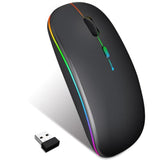 Wireless Mouse For Computer Laptop,Bluetooth Mouse For Apple Macbook,Dual Mode Bt 5.0+ 2.4Ghz Usb Mice