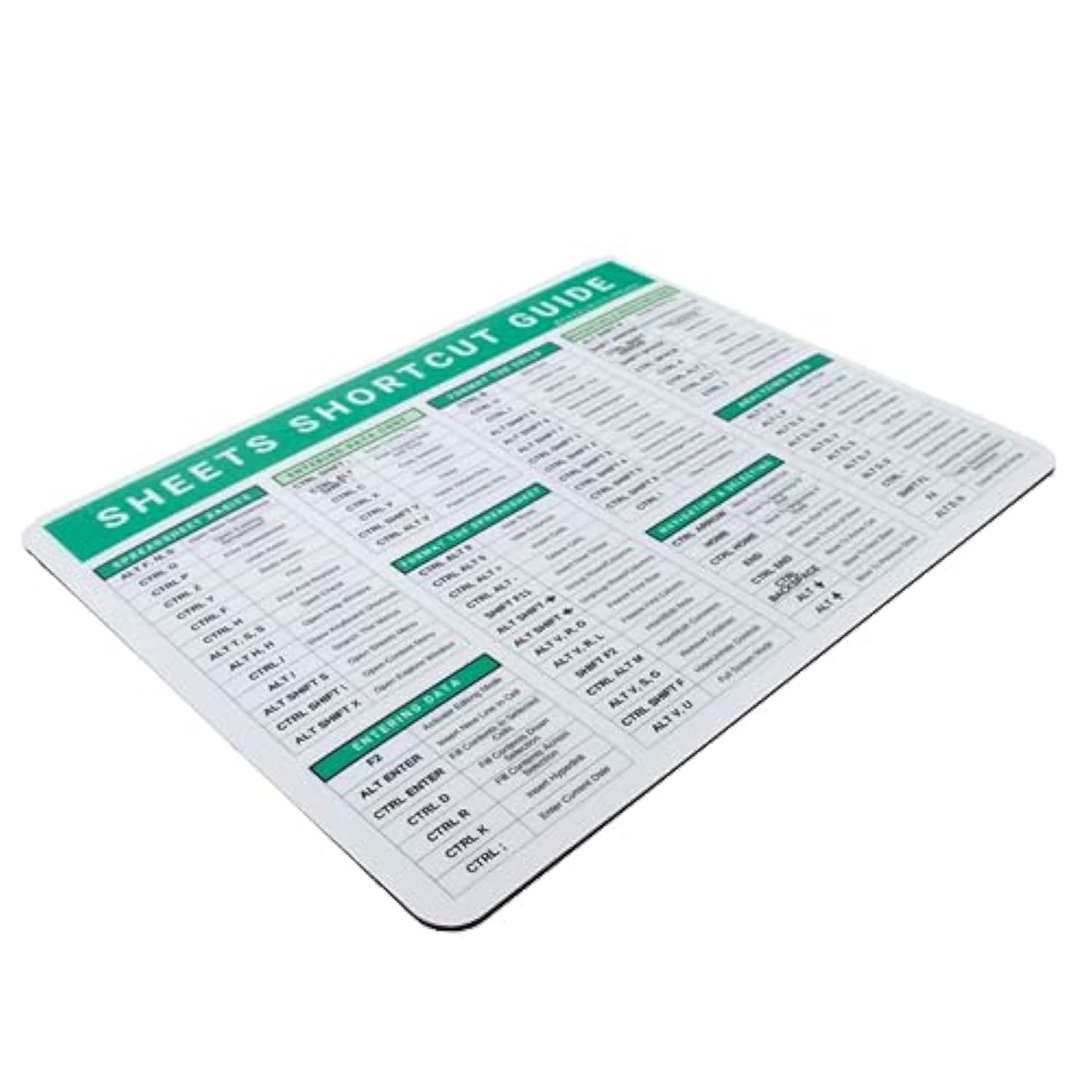 Googlesheets Pc 84 Keyboard Shortcut Hotkeys Reference Guide Spreadsheets Mousepad 7" X 9" (Pc)