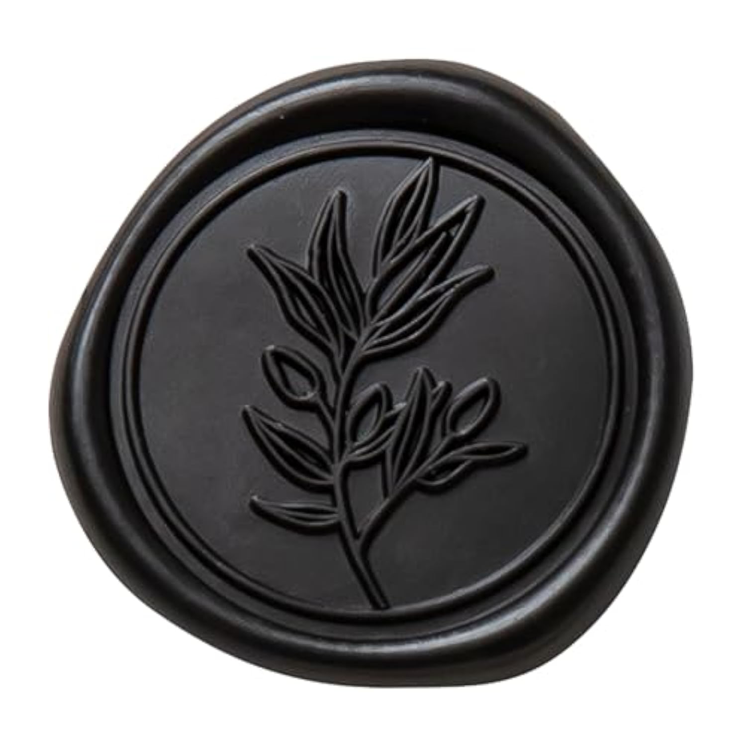 Black Wax Seal Stickers - Wedding Invitation Seal Stickers, 50 Pcs Self- Adhesive Wax Seals, Perfect For Invitation Cards, Envelopes Christmas Cards, Gift Wrapping, Party Menu Decor