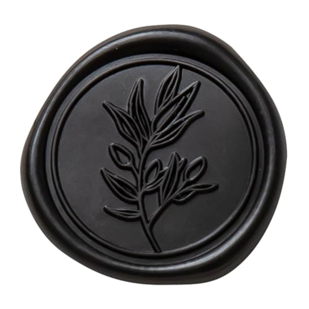 Black Wax Seal Stickers - Wedding Invitation Seal Stickers, 50 Pcs Self- Adhesive Wax Seals, Perfect For Invitation Cards, Envelopes Christmas Cards, Gift Wrapping, Party Menu Decor