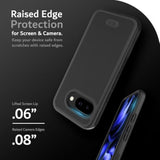 TUDIA MergeGrip [Military Grade] Google Pixel 9a Case 2025, [Drop Tested] Dual Layer Shockproof Slim Non-Slip Heavy Duty Protective Pixel 9a Phone Cases - Matte Black