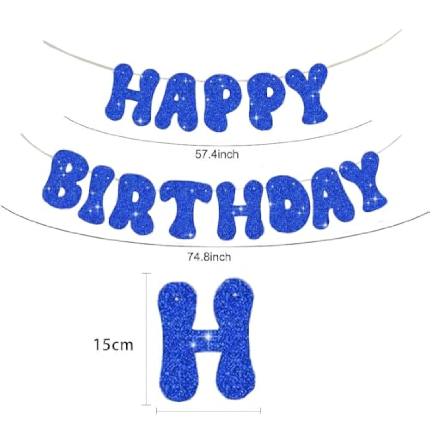 Milk And Cookies Happy Birthday Banner,Funny Blue Glitter Paper Sign Banner For Kids Cookie Milk Birthday Party Decor,Cookie Milk Theme Happy Birthday Party Decorations.