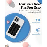 Magnetic Sticky Phone Suction Grip For Magsafe, Removable For Wireless Charging, Durable Magnet Silicone Portable Mount Stand For 12/13/14/15/16 Series, Hands-Free Video/Selfie, Black