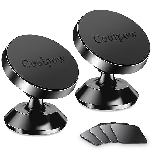 ?2 Packs Magnetic Phone Holder for Car?Strong Magnet? Phone Holders for Your Car Phone Holder Mount?4 Metal Plate? Universal Car Accessories for