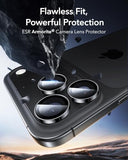 Camera Lens Protector For Iphone 17 Pro Max/17 Pro/16 Pro Max/16 Pro/15 Pro Max/15 Pro/14 Pro Max/14 Pro, Ultra-Tough Hd Individual Camera Protectors, Ultra-Thin Tempered Glass, 1 Pack, Black