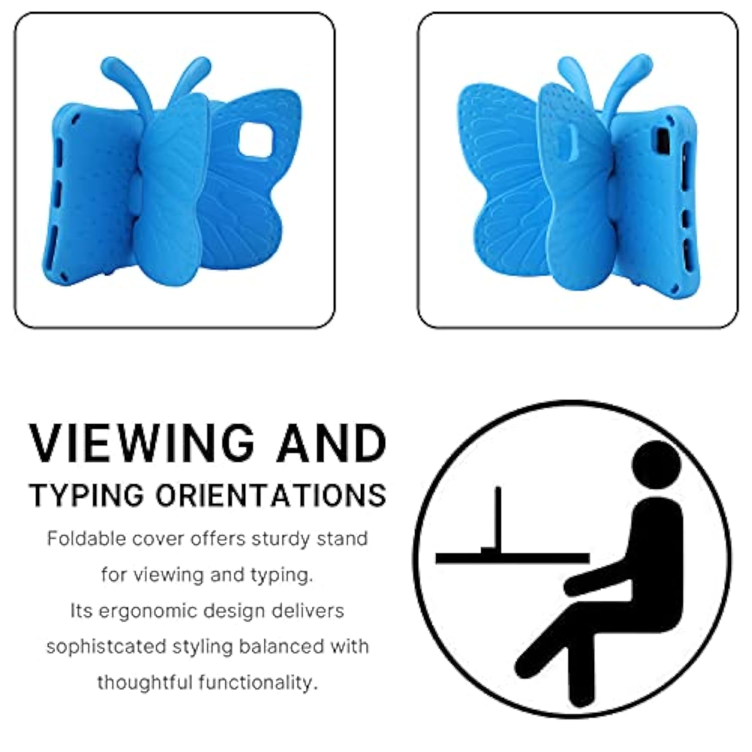 Fire Hd 10 Tablet 11Th Gen 2021 Case Cute Butterfly Case With Stand For Kids L