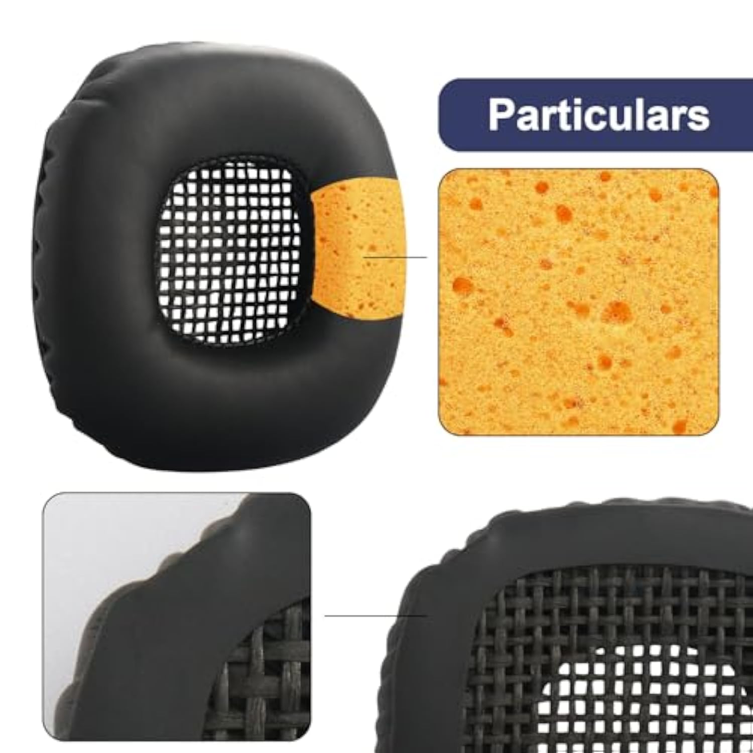 Major I Earpads Replacement Ear Cushions Cover Compatible With Marshall Major I/Major Ii Bluetooth Headphones Earmuffs Comfort Protein Leather And Memory Foam Ear Pads (Black)