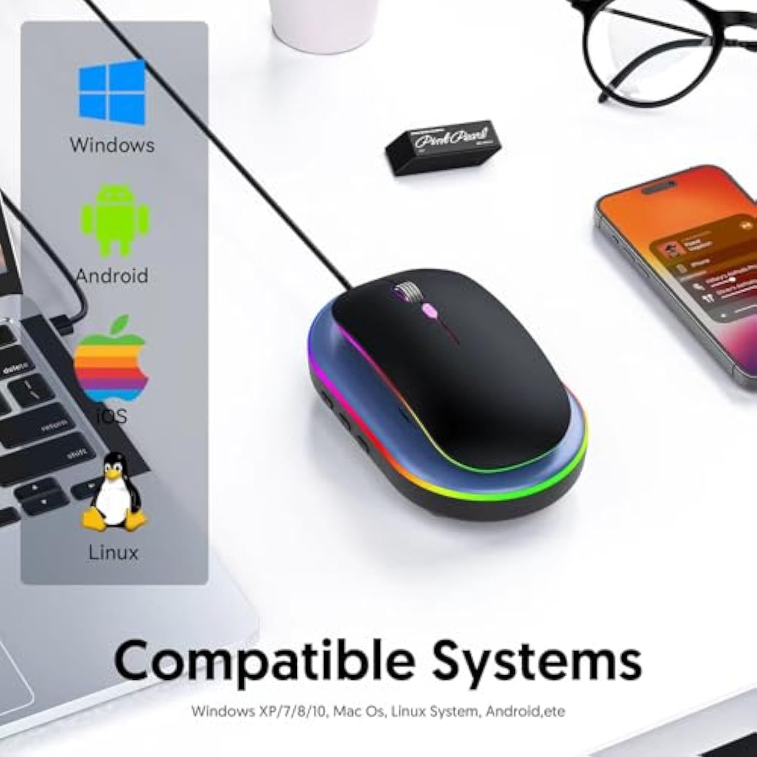 Ultra Slim Mouse Mover With Adjustable Interval Timer, Undetectable & Noiseless Jiggler Simulates Realistic Movement, Driver-Free Shaker For Keeping The Pc Active And Secure.
