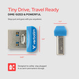 16Gb Store 'N' Stay Nano Usb 3.2 Gen 1 Flash Drive Snag-Free Low Profile Thumb Drive - Blue