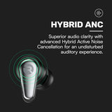 Pro Earbuds Wireless Bluetooth + 6 Microphones with Hybrid Active Noise Canceling, Sweat & Water-Resistant Earphones, Premium Wireless Ear Buds