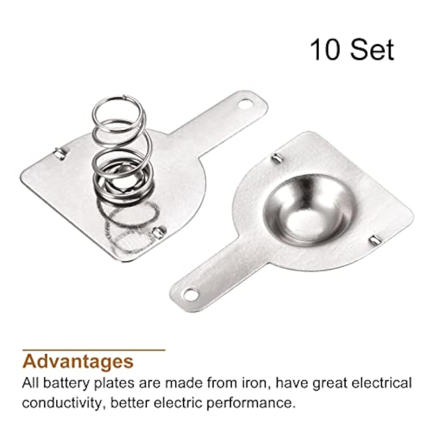 Battery Spring Plate 18650 Battery Contact Nickel Plate 18.5Mmx16Mm 10 Set