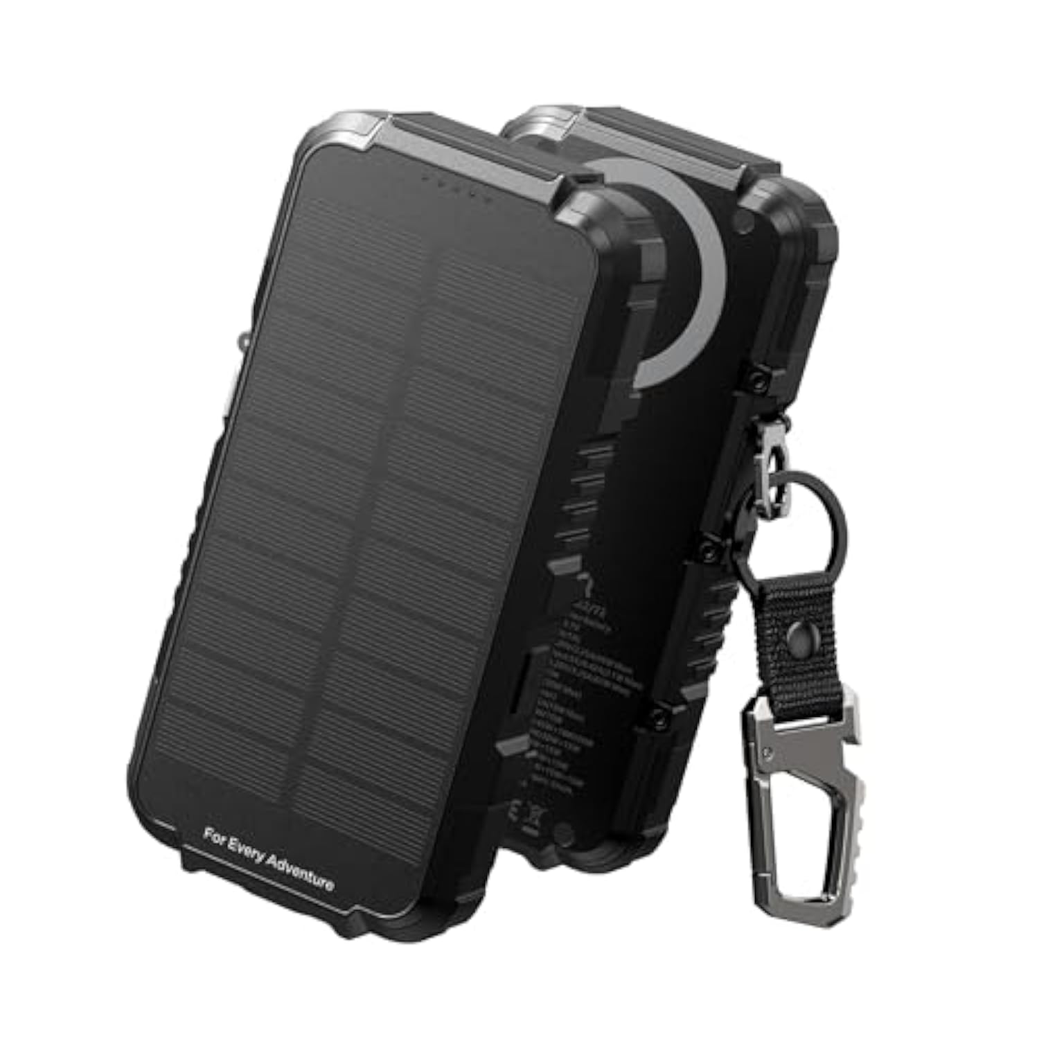 Solar Charger Power Bank 27,000Mah, 65W Pd3.0 & Qc3.0 Fast Charging Powerbank External Battery Pack Portable Wireless Chargers With Flashlight And Carabiner, Compatible With Magsafe & Qi