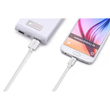 10Ft Micro USB 2.0 Cable High-Speed for Samsung, HTC, Sony, LG, Google White