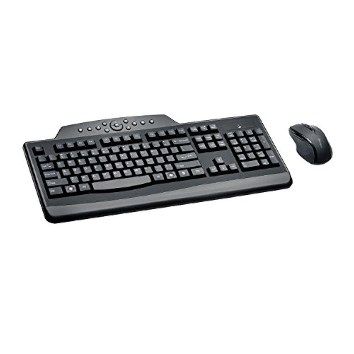 Kensington Pro Fit Wireless Media Desktop Set with Keyboard and Mouse (K72408US), Black