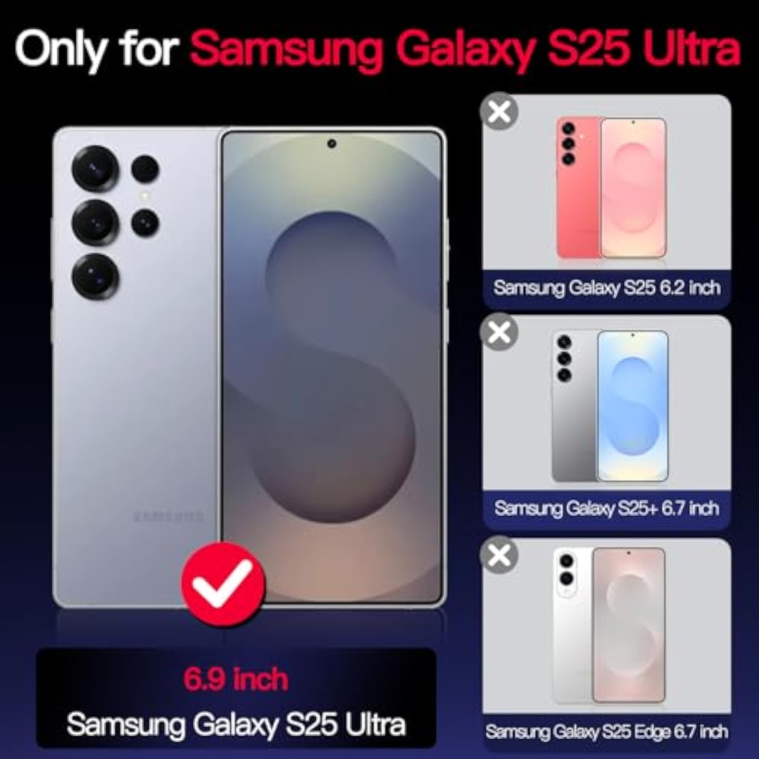 Samsung Galaxy S25 Ultra Case with Magnetic Ring Stand, Shockproof Marble Design