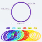 Silicone Jelly Hair Tie Bracelet 30Pcs Glow Bracelets Rubber Bracelets For Women 80S Style Neon Wrist Band Elastics Party Favors
