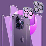 For Iphone 14 Pro Max Back Screen Protector And Camera Lens Protector (2+2Pack), Iphone 14 Pro Max Rear Tempered Glass Protector Camera Protector [New Version] (6.7 Inch)