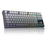 Captain87 Rapid Trigger Magnetic Switch Keyboard, 75% Wired Hall Effect Mechanical Gaming Keyboards W/Adjustable Actuation, Cnc Aluminum Frame, Gasket Hot Swappable Rgb Creamy Keyboard (Dawn)