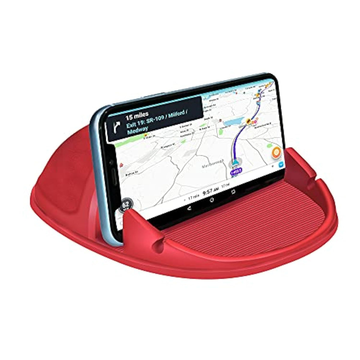 Slip Free Desk Phone Stand Compatible with iPhone, Samsung & Android Smartphones