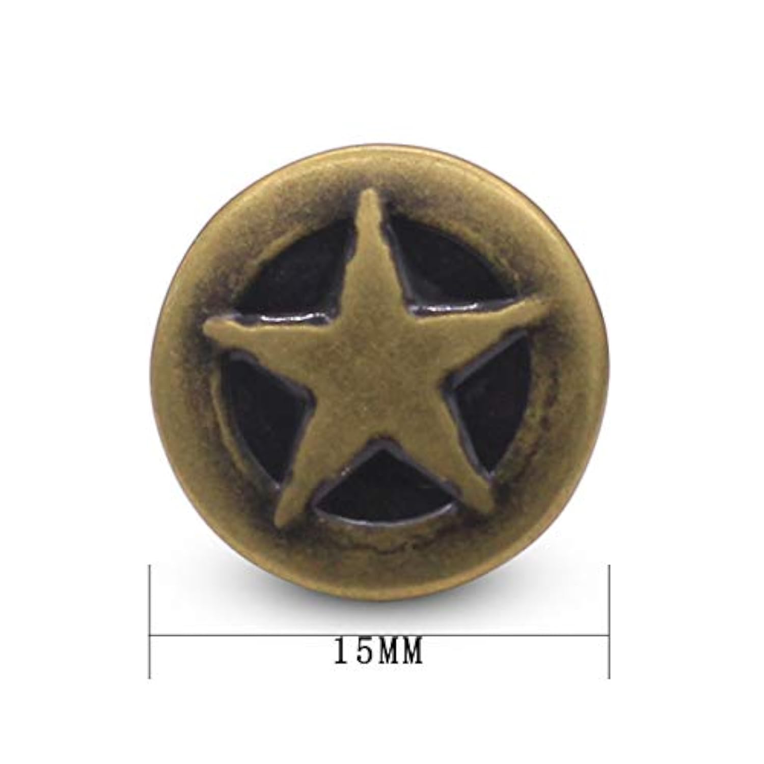 12 Pcs Bronze Jeans Button No Sew Replacement Buttons For Jeans And Ja