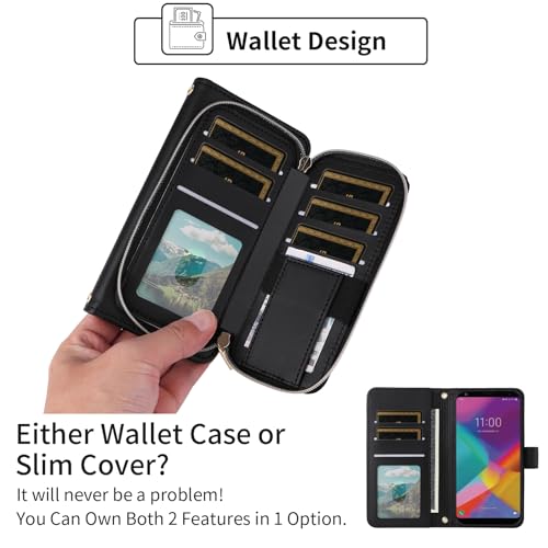 Argyle Wallet Case for LG Stylo 5/5+/5V/5X/Stylo5 Plus with Wrist Strap Shoulder Strap 9+ Card Slot Purse Cell Phone Cover for LGStylo5 Stylus 5plus