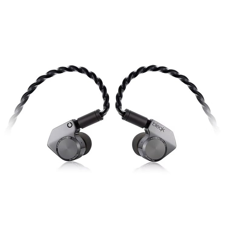 bleqk Dynabird Wired IEM Earbuds, 9.2mm Beryllium Dynamic Driver, Deep Bass HiFi in-Ear Monitors, Detachable 2-Pin Audiophile & Gaming Earphones