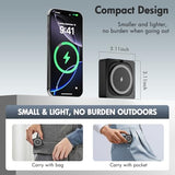 Magnetic Wireless Charger for iPhone: 3 in 1 for Travel 15W Fast Charging Pad Foldable for iPhone 17 16e 16 15 14 13 12 Pro Max - for Apple Watch