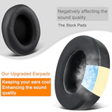 Cooling Gel Replacement Earpads For Beats Studio Pro Wireless Noise Cancelling Headphones, Ear Pads Cushions With Ice Silk Fabric, High-Density Foam - Black