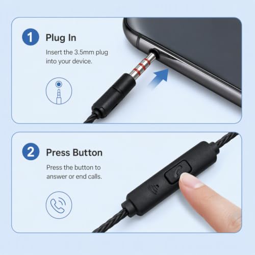 Wired Earbuds Headphones 6 Pack With Microphone,Heavy Bass Earphones, Bulk Earbuds With Noise Isolating, Compatible With Iphone,Ipad And Android Devices, Mp3, Fits All 3.5Mm Devices