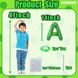 Green Pixel Miner Happy Birthday Foil Balloons for Kids' Party Decorations