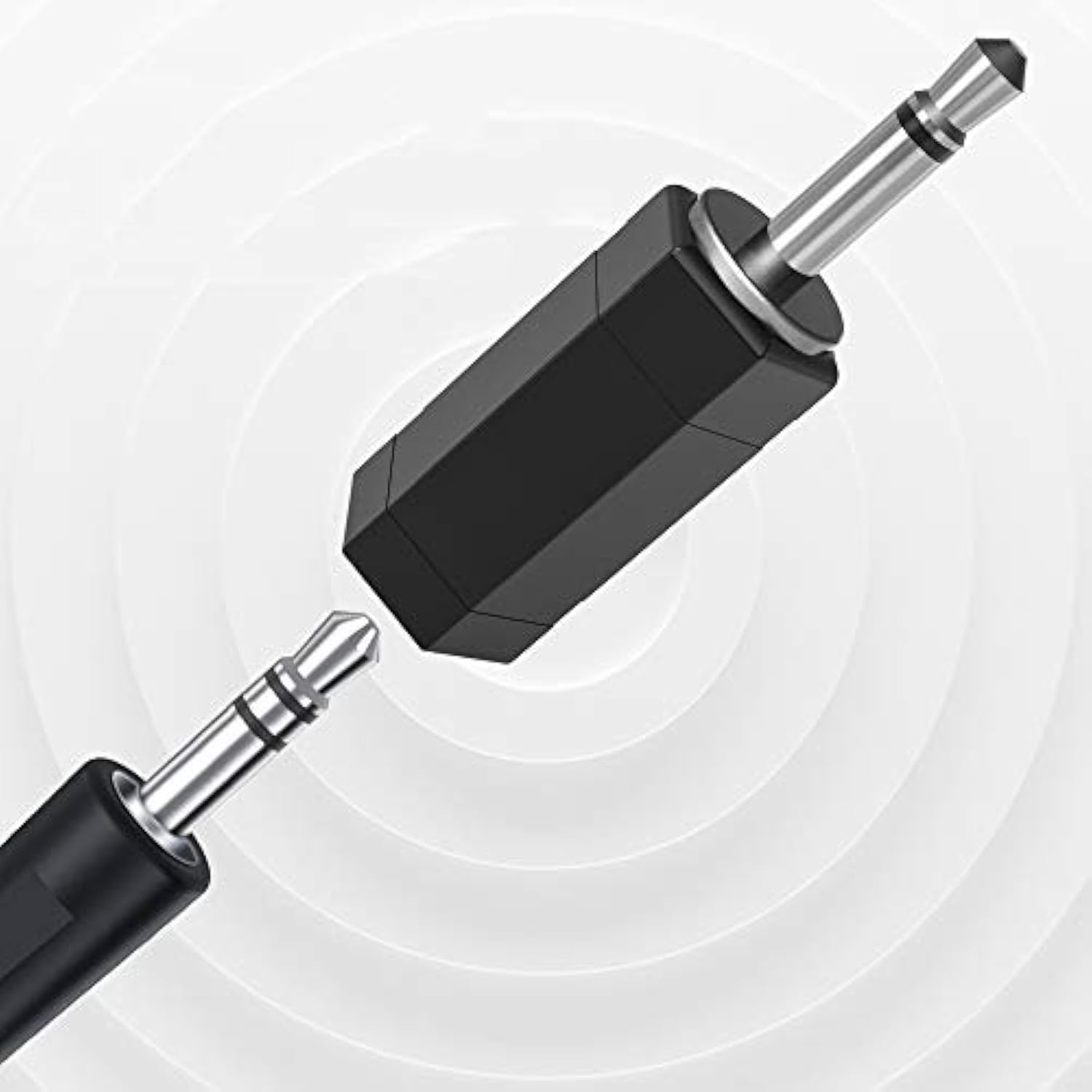 2 Pack 3.5Mm Mono To Stereo Adapter - 1/8" Mono Male Plug To Trs Stereo Female Jack For Radio, Headphone