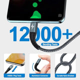 Usb C Cable, Fast Charging Cord, Type C To Type C Charger Cable, Braided Usb-C Charger For Iphone 17/16/15 Pro Plus Max S22 S21 Ipad Etc?3-Pack ?
