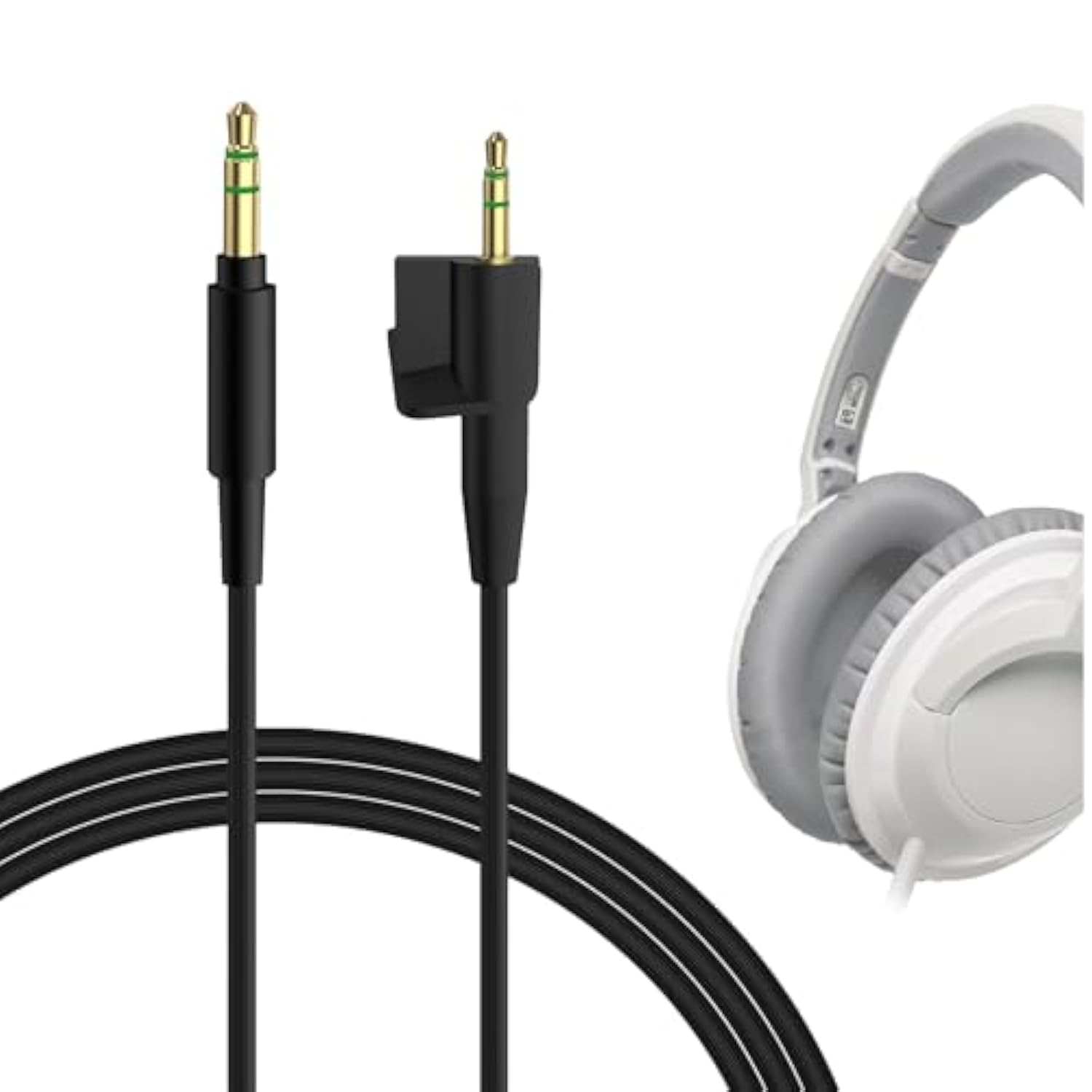 Geekria Audio Cable Compatible with Bose AE2 (329532-0010), AE2i, AE2w Headphones, 3.5mm to 2.5mm Aux Replacement Stereo Cord (4ft / 1.2m)