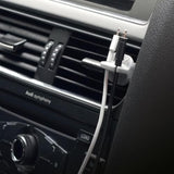 Dashman, 2-Pack Car Cable Management, Air Conditioning Holder For Cable, No Adhesive Needed, Car Vent Mount Phone Holder Organizer, Flexible Rubber Fins Organizer, Fits Most Car Vents