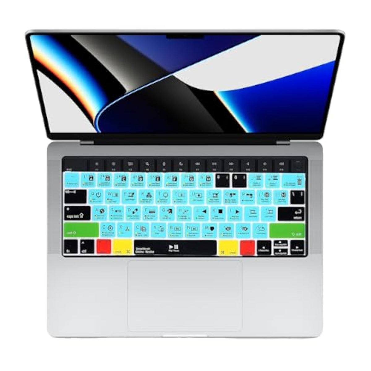 Davinci Resolve Shortcuts Keyboard Cover For Macbook Pro 14 16 M1 M2 Macbook P