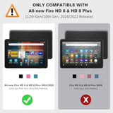 MoKo Case for All-New Amazon Kindle Fire HD 8 & 8 Plus Tablet (12th Generation