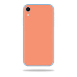 MightySkins Skin Compatible with Apple iPhone XR - Solid Peach