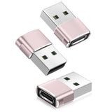 Usb To Usb C Adapter 3 Pack,Pink