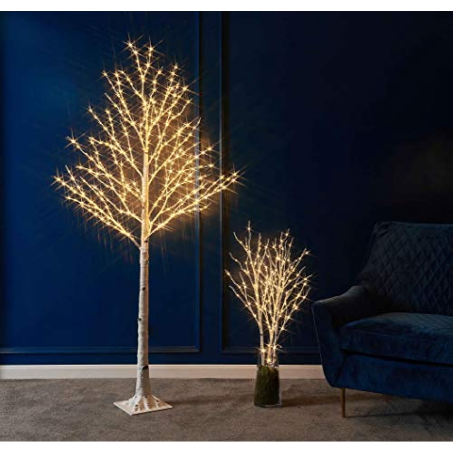 Lighted Twig Birch Tree With Fairy Lights 6Ft 330 Led For Indoor Outdoor Home And Christmas Holiday Decoration