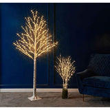 Lighted Twig Birch Tree With Fairy Lights 6Ft 330 Led For Indoor Outdoor Home And Christmas Holiday Decoration